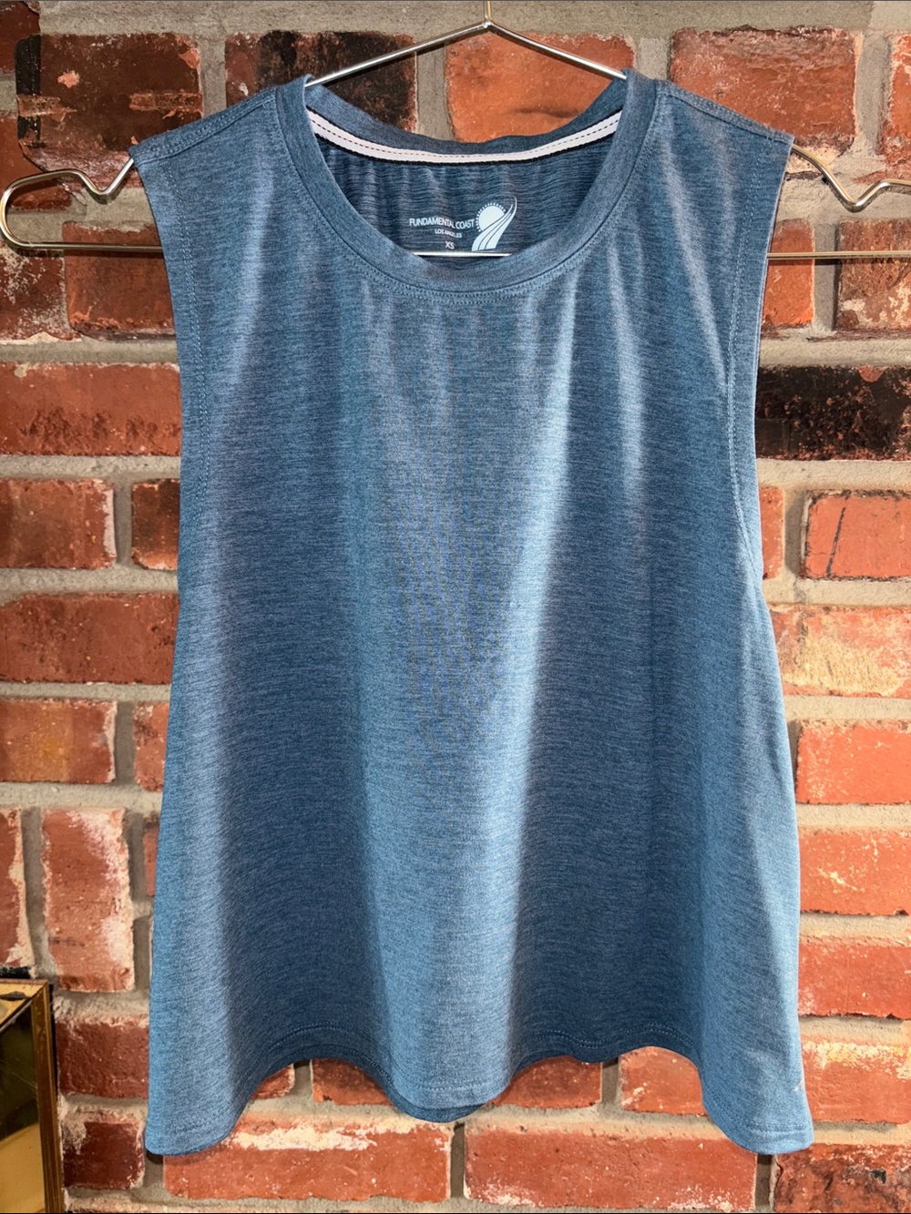 Fundamental Coast Los Angeles Sleeveless Performance Tank Top Blue XS